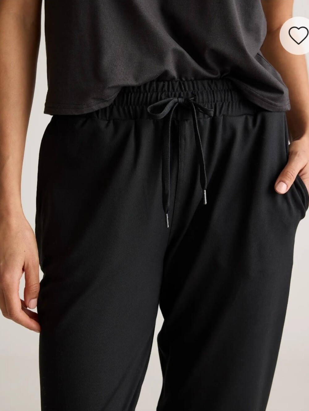Quince Flowknit Mid-Rise Joggers in Black - Picture 2 of 7